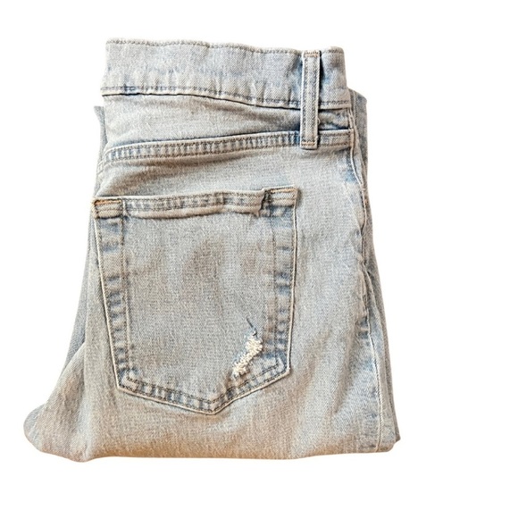 GAP Cheeky Straight Denim, Light Wash, Distressed - Picture 1 of 4